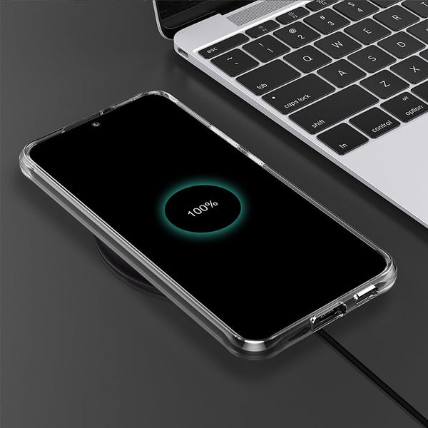 MagSafe Clear Transparent Silicone case for Samsung S22 - The Hatke