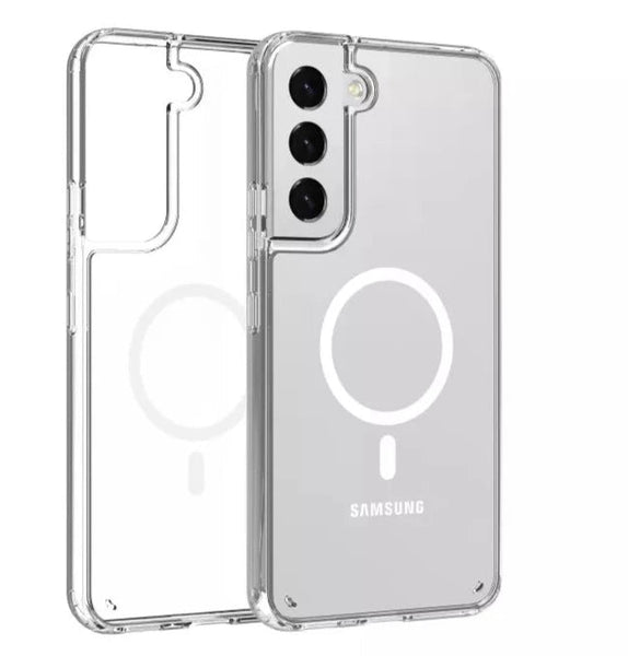 MagSafe Clear Transparent Silicone case for Samsung S23 5G - The Hatke