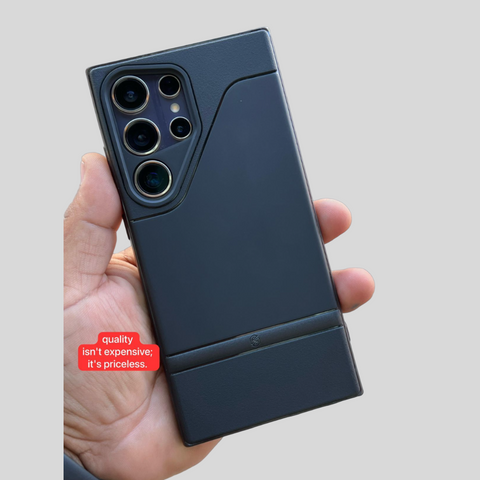 Black Silicone Case for Samsung S24 Ultra