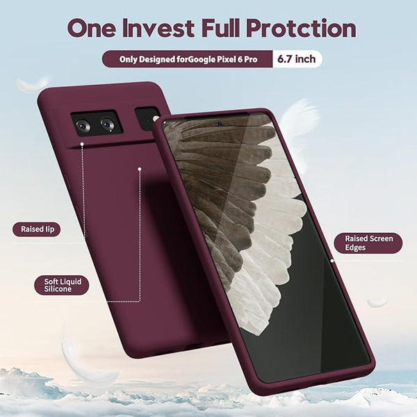 Mehroon Camera Original Silicone case for Google Pixel 6 - The Hatke