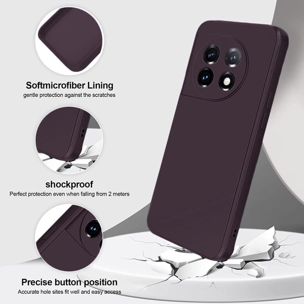 Mehroon Camera Original Silicone case for Oneplus 11 - The Hatke
