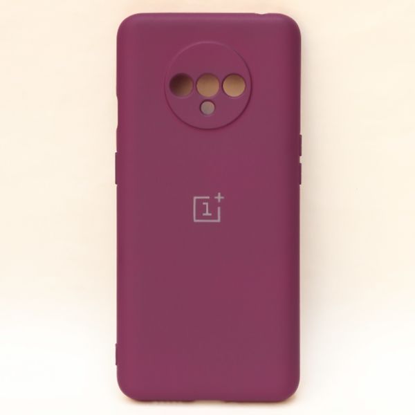 Mehroon Camera Original Silicone Case for Oneplus 7T - The Hatke