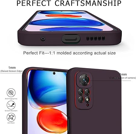 Mehroon Camera Original Silicone Case for Redmi Note 11 - The Hatke