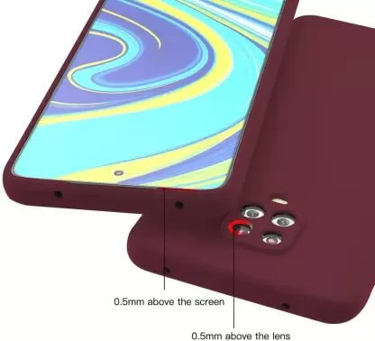 Mehroon Camera Original Silicone Case for Redmi Note 9 Pro - The Hatke
