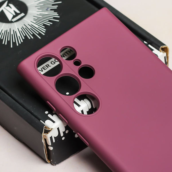 Mehroon Camera Original Silicone case for Samsung S23 Ultra - The Hatke