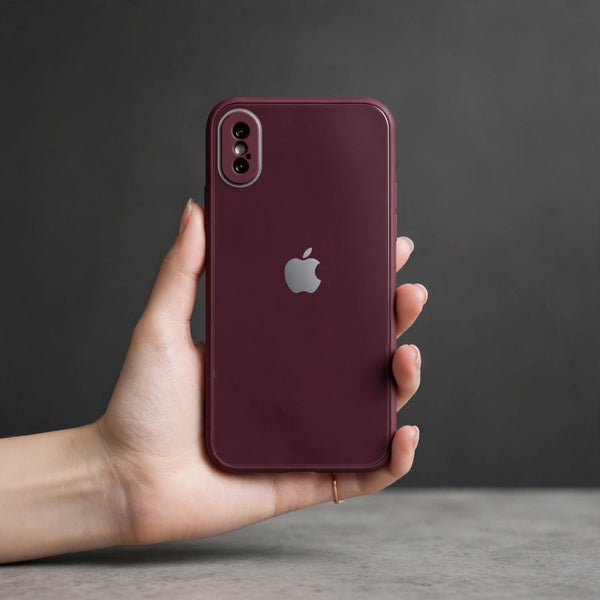 Mehroon Camera Safe mirror case for Apple Iphone X/Xs - The Hatke