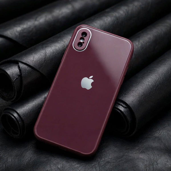 Mehroon Camera Safe mirror case for Apple Iphone X/Xs - The Hatke