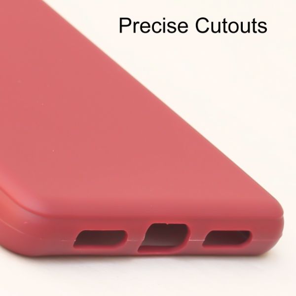 Mehroon Candy Logo Cut Silicone Case for Google Pixel 7 - The Hatke