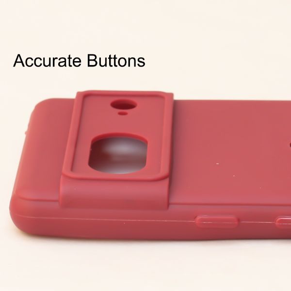 Mehroon Candy Logo Cut Silicone Case for Google Pixel 7 - The Hatke