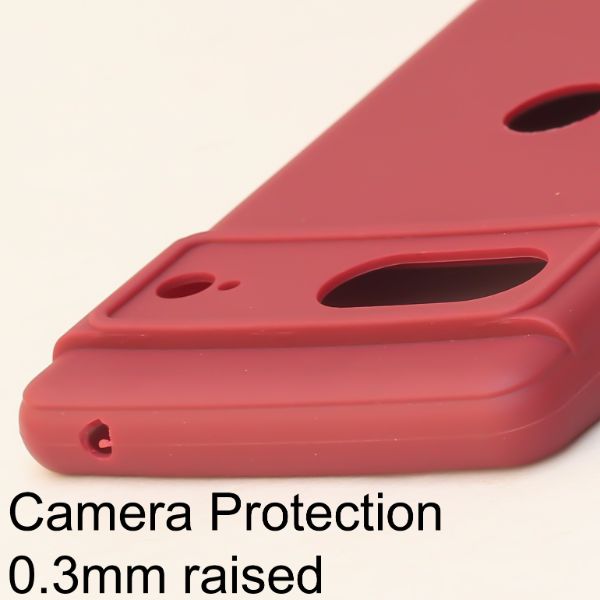 Mehroon Candy Logo Cut Silicone Case for Google Pixel 7 - The Hatke