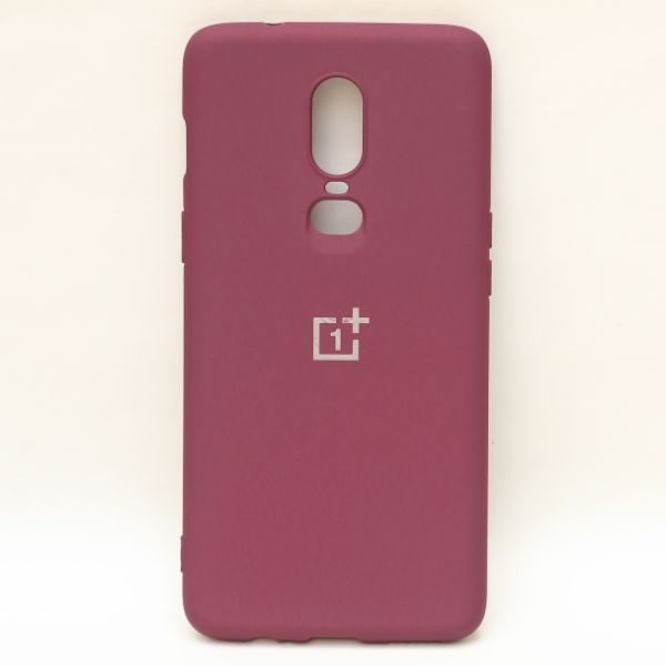 Mehroon Candy Silicone Case for Oneplus 6 - The Hatke