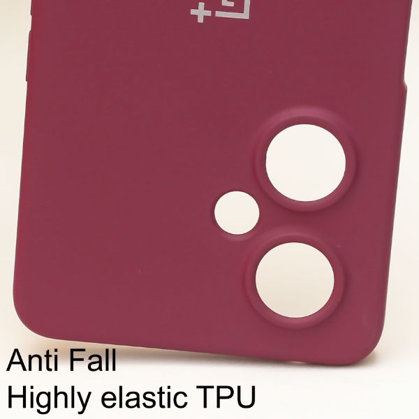 Mehroon Candy Silicone Case for Oneplus Nord CE 3 Lite - The Hatke