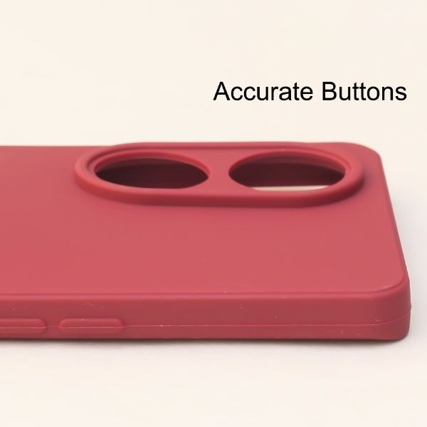 Mehroon Candy Silicone Case for Oppo Reno 8T - The Hatke