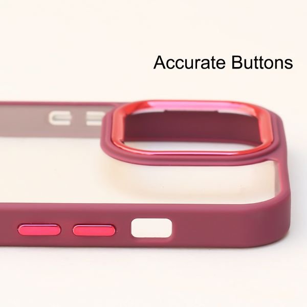 Mehroon Metal Safe Transparent Case for Apple iphone 14 Pro Max - The Hatke