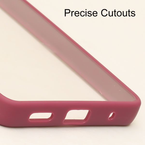 Mehroon Metal Safe Transparent Case for Oneplus Nord CE - The Hatke