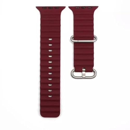 Mehroon Ocean Loop Watch Strap For apple For Apple Watch SERIES 6 (42mm/44mm/45mm/46mm/49mm) - The Hatke
