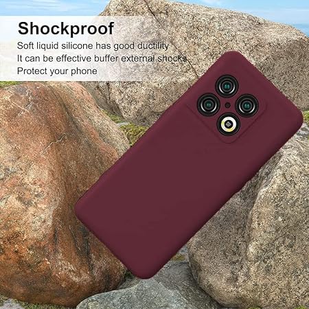 Mehroon Original Camera Safe Silicone case for Oneplus 10t - The Hatke