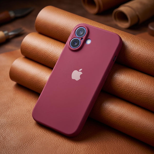 Mehroon Original Camera Silicone Case for Apple Iphone 16 Plus - The Hatke