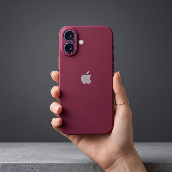 Mehroon Original Camera Silicone Case for Apple Iphone 16 Plus - The Hatke