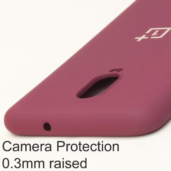Mehroon Original Camera Silicone Case for Oneplus 6T - The Hatke