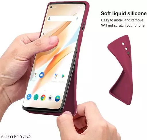 Mehroon Original Camera Silicone case for Oneplus 8 - The Hatke