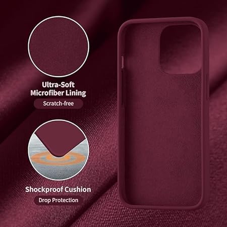 Mehroon Original Silicone case for Apple iphone 15 Pro Max - The Hatke