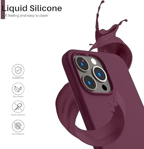 Mehroon Original Silicone case for Apple iphone 15 Pro Max - The Hatke