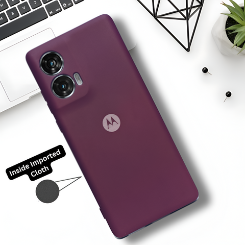 Mehroon Camera Original Silicone case for Motorola Edge 50 Fusion