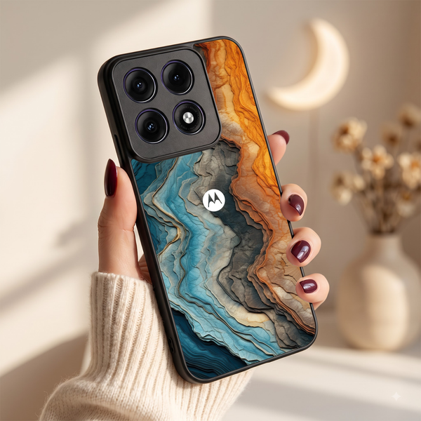 Layered Marble MB Case for Motorola Edge 70 Fusion