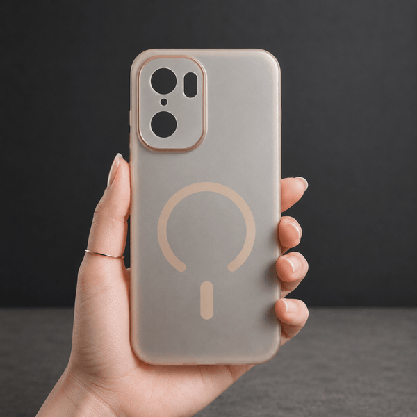Natural Titanium Amber Silicone Case for Oneplus 15r - The Hatke