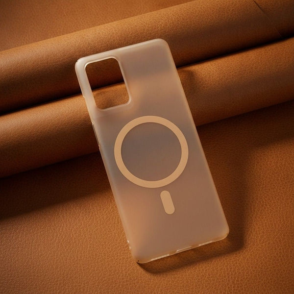Natural Titanium Paper Matte Magsafe Case for Motorola Edge 50 Fusion - The Hatke