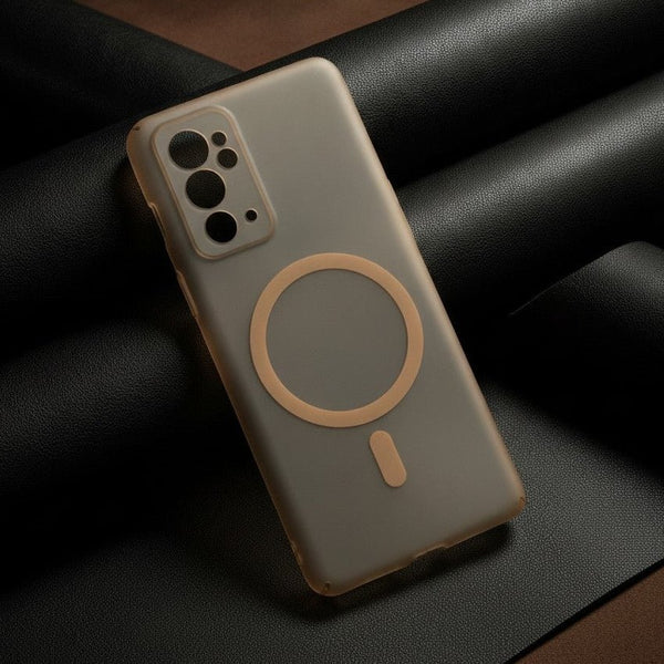 Natural Titanium Paper Matte Magsafe Case for Oneplus 9RT - The Hatke