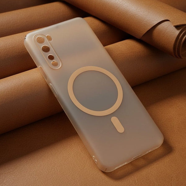 Natural Titanium Paper Matte Magsafe Case for Oneplus Nord - The Hatke