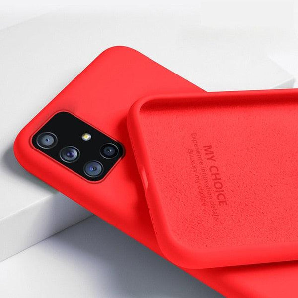 Red Original Silicone Case for Samsung A71