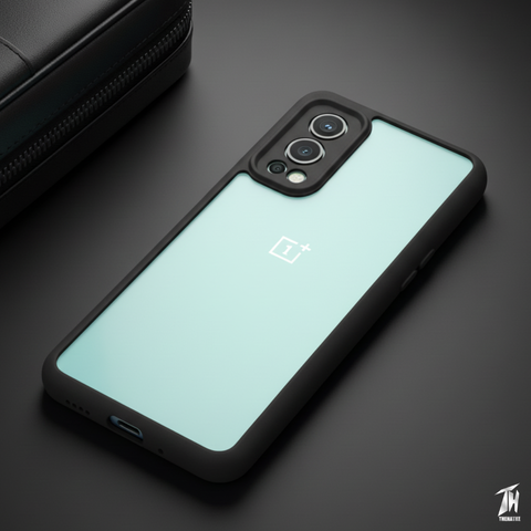 Pureview Black Transparent Silicone Case for Oneplus Nord 2