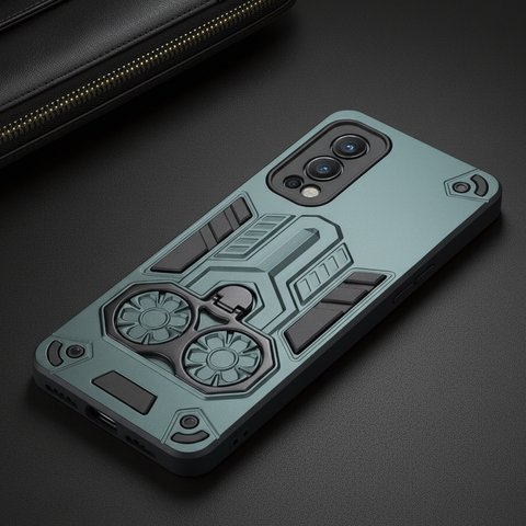 Green Cycle Armor Silicone Case for Oneplus Nord 2