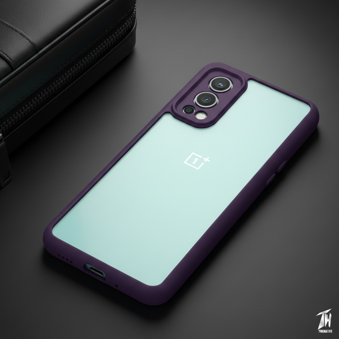 Pureview Voilet Transparent Silicone Case for Oneplus Nord 2