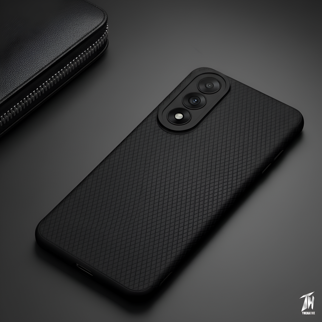 Black Line Wave Silicone Case for Oneplus Nord 5