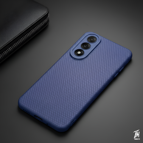 Dark Blue Line Wave Silicone Case for Oneplus Nord 5