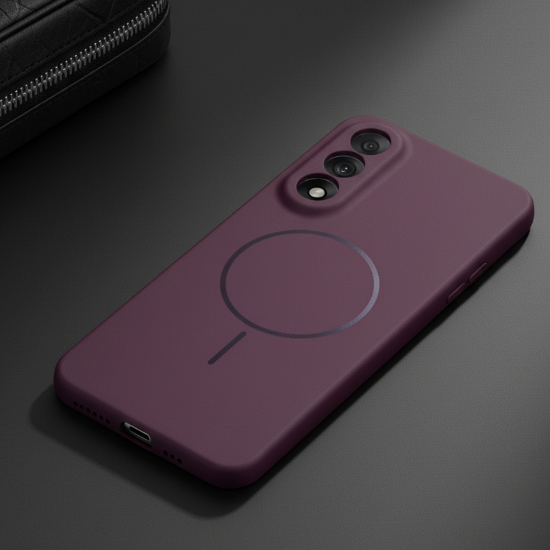 CAVEN Dark Pink Silicone case for Oneplus Nord 5