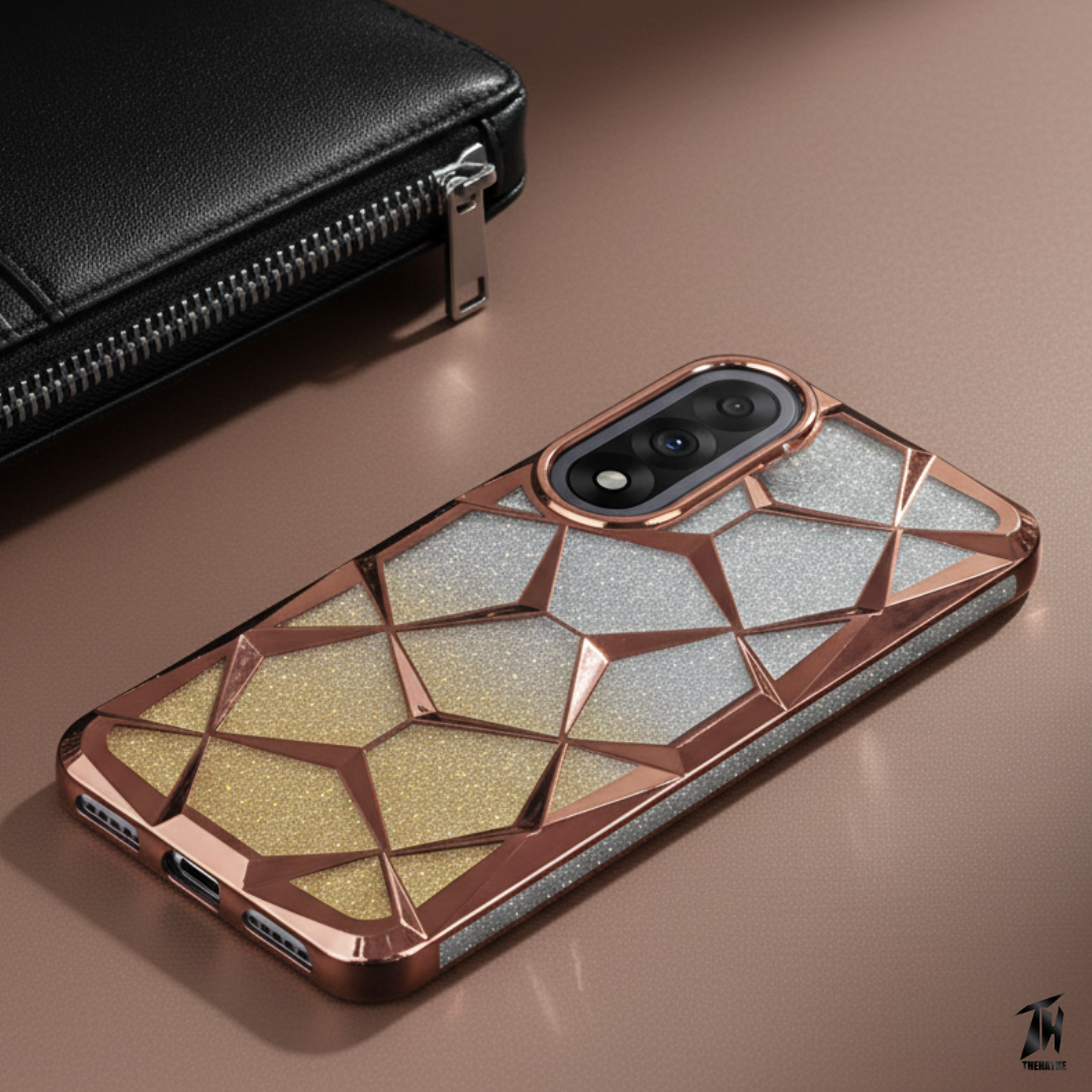 Dazzle Golden Silicone case for Oneplus Nord 5