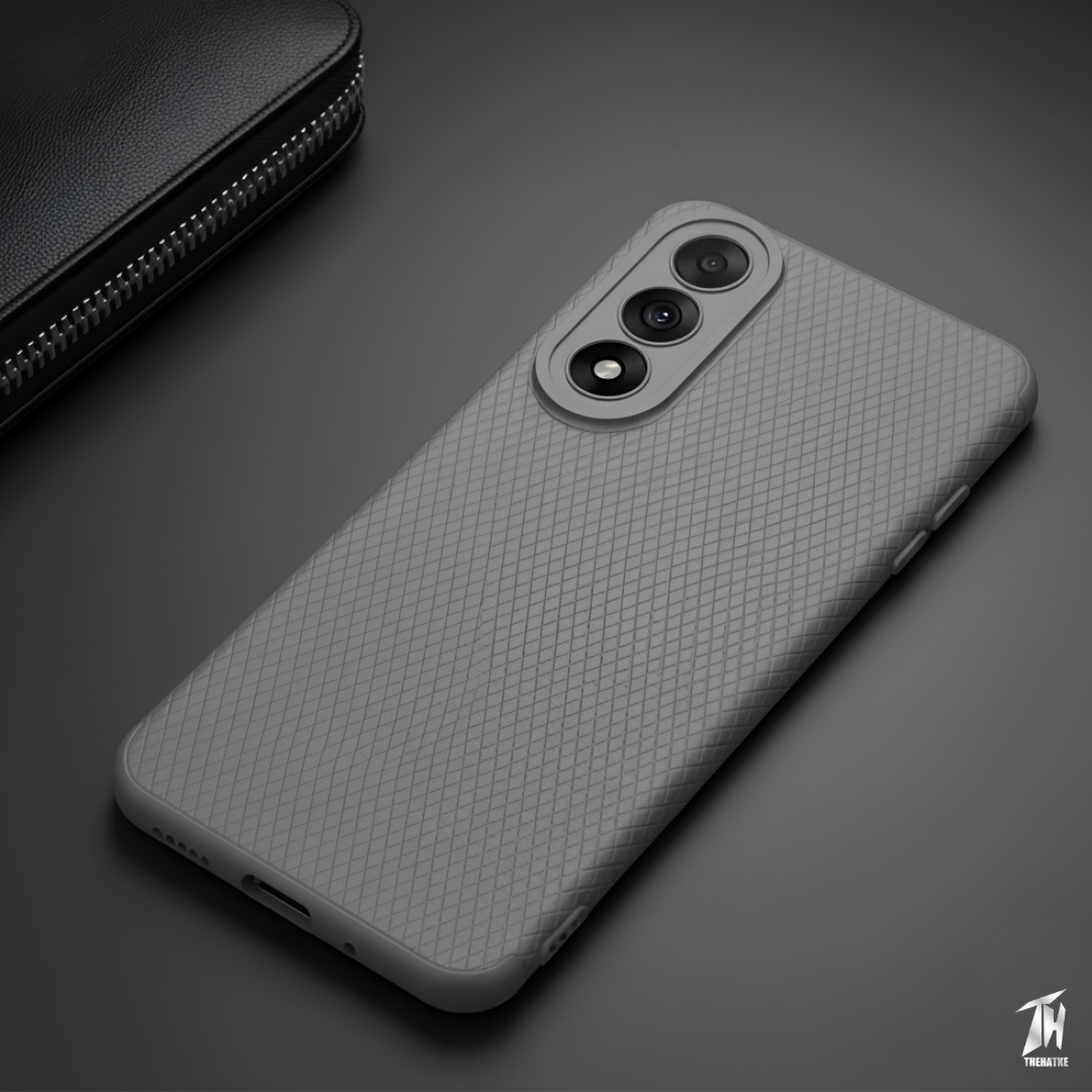 Grey Line Wave Silicone Case for Oneplus Nord 5