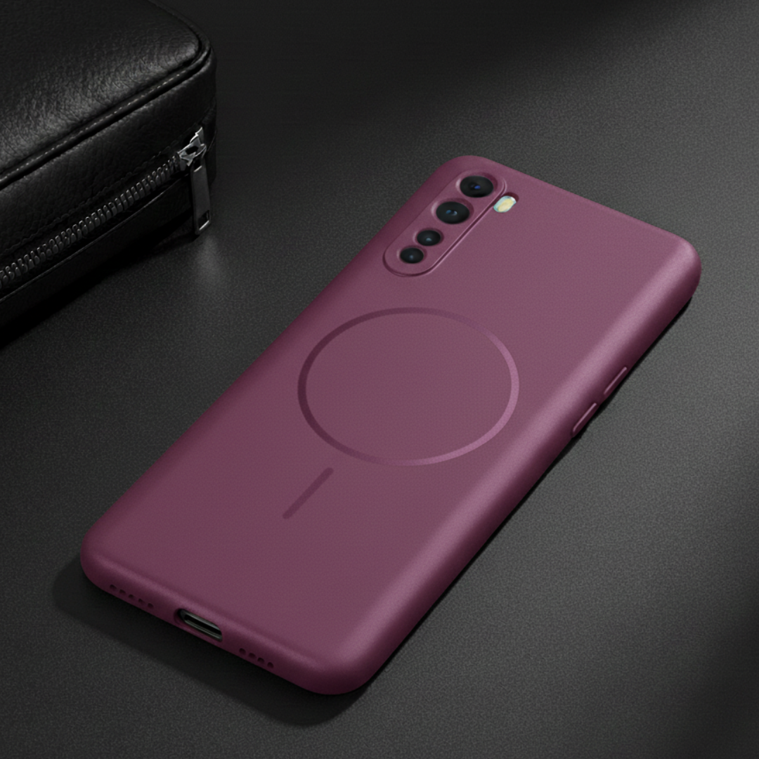 CAVEN Dark Pink Silicone case for Oneplus Nord
