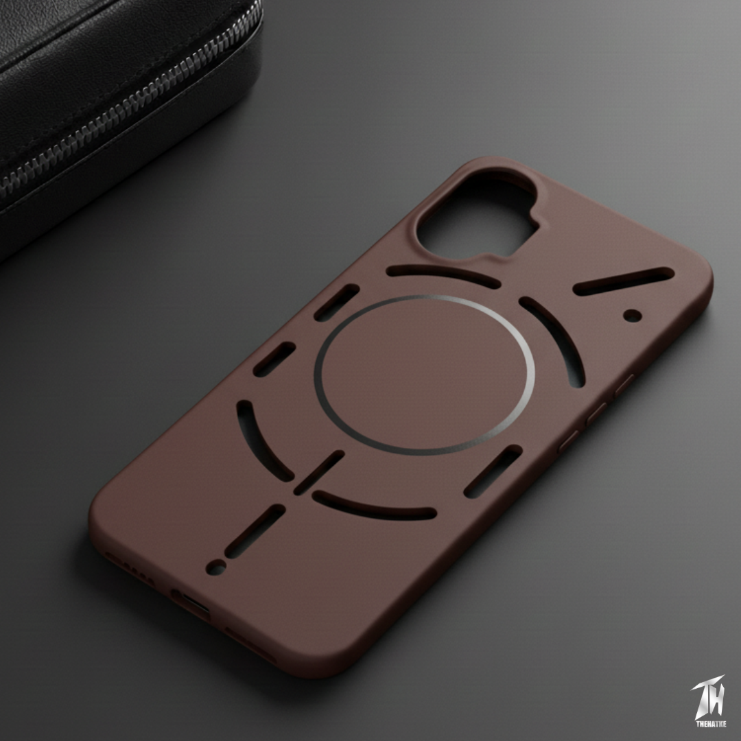 CAVEN Dark Brown Silicone case for Nothing Phone 1