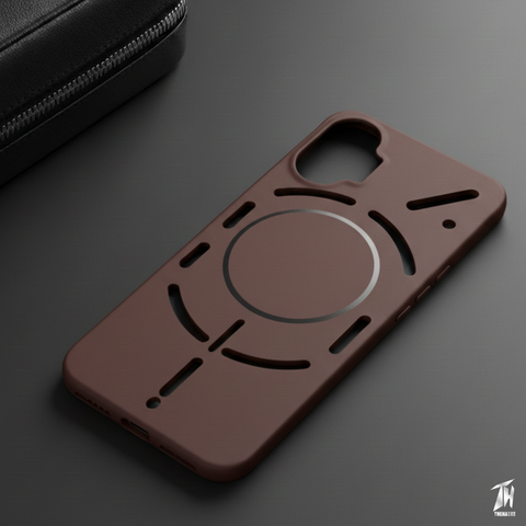 CAVEN Dark Brown Silicone case for Nothing Phone 1