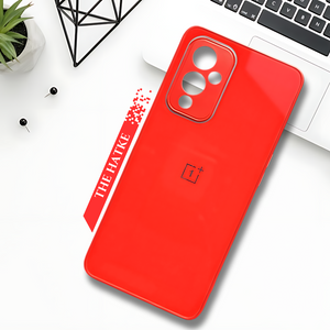 Red camera Safe mirror case for Oneplus 9