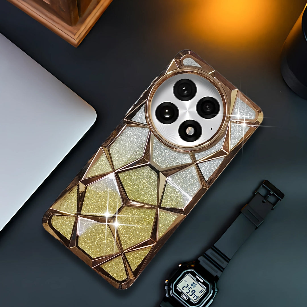 Dazzle Gold Silicone case for Oneplus 13