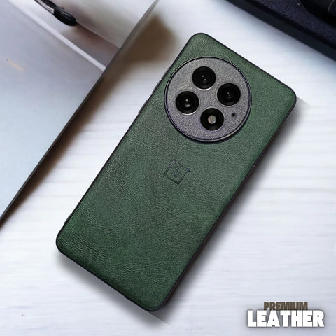 Regal Green Leather case for Oneplus 13