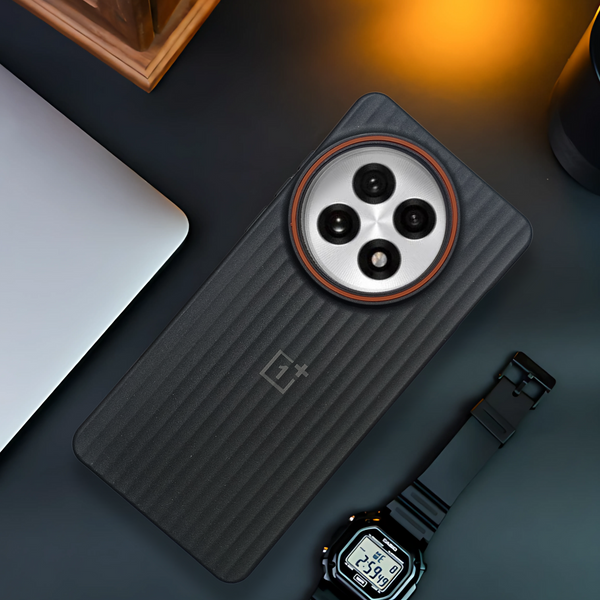 Black SleekLine Silicone Case for Oneplus 13R