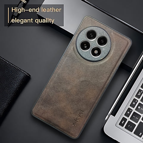 X-LEVEL Dark Brown Leather Case for Oneplus 13